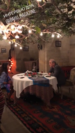 Leyla Əliyeva Fəxrəddin Manafovdan müsahibə aldı     - FOTOLAR