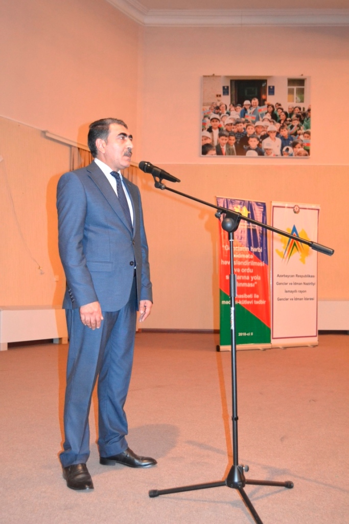 İsmayıllıda gənclərin hərbi xidmətə həvəsləndirilməsi ilə bağlı tədbir keçirildi    - FOTOLAR