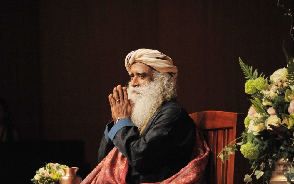 Leyla Əliyeva dünya şöhrətli yoqin Sadhqurunun mühazirəsində iştirak edib -  FOTOLAR