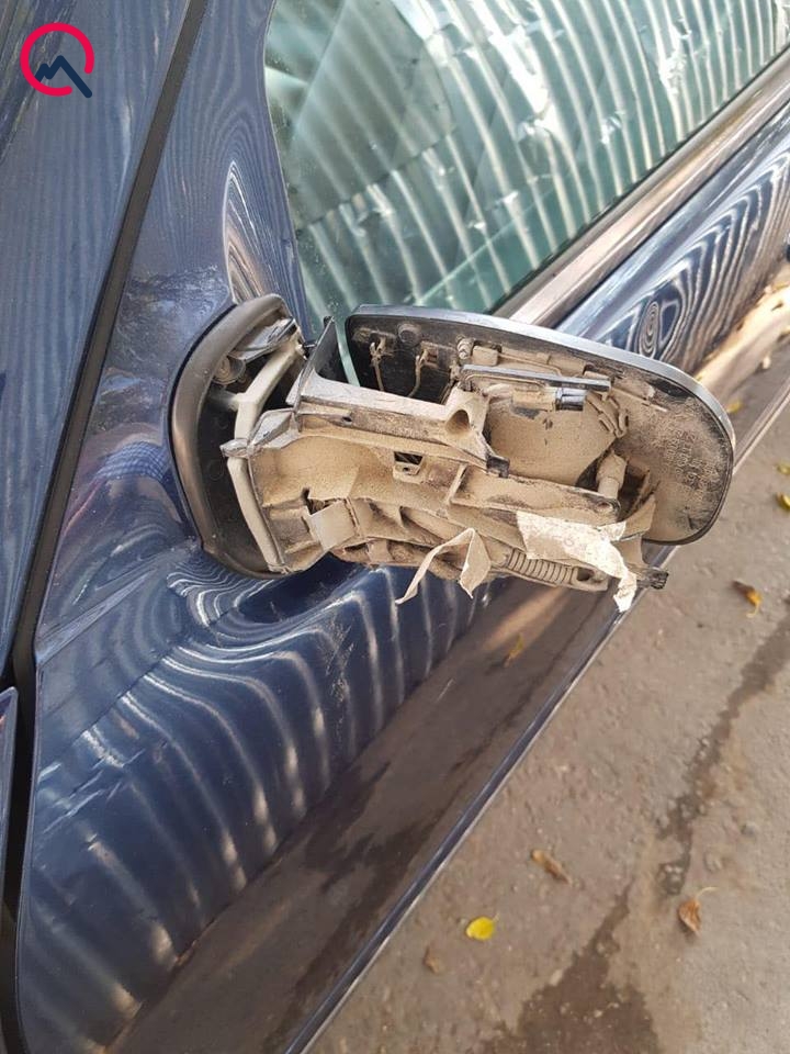 Bloqqer Hüseyndən polisə şikayət    - Maşını bu vəziyyətə saldı (VİDEO)