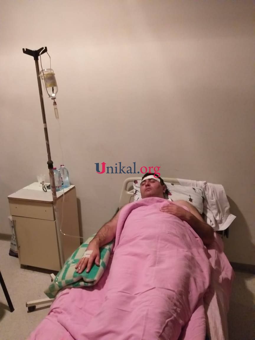 Döyülən məktəb direktorunun xəstəxanadan fotoları  YAYILDI